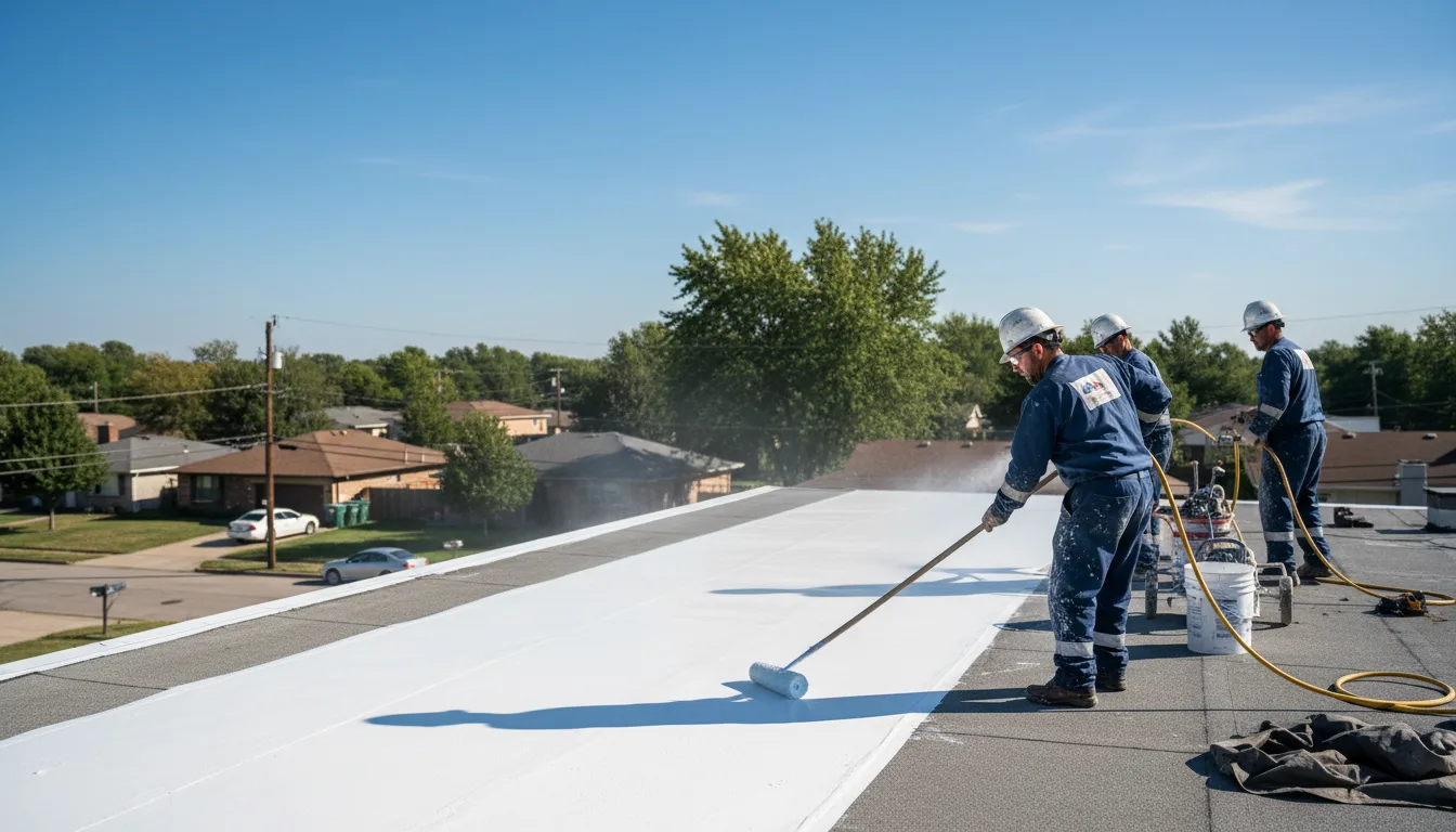 Commercial roof coating in Mountain View, AR near me